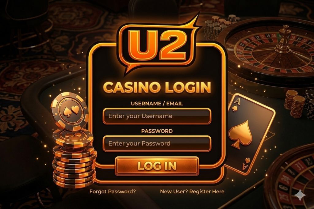 U2 Casino login interface Malaysia online casino member account login access